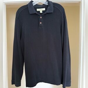 Tommy Bahama Navy Long Sleeve Polo